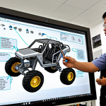 0 technology. Focus on a blend of human ingenuity and advanced digital tools."

**Image Prompt 2: The Journey from Concept to Reality: A Team's Triumph**

"A dynamic split-scene image illustrating the lifecycle of a successful mechanical design project, led by a visionary Malaysian engineering leader. On one side, a diverse team of engineers is intensely brainstorming around a whiteboard covered in intricate sketches and digital CAD models on a large screen, symbolizing the initial concept phase. On the other side, the scene shifts to them working hands-on with a complex physical prototype of a machine or device in a modern workshop, showing collaboration and problem-solving. The final element of the image showcases the completed, functional product, sleek and robust, operating effectively in a real-world Malaysian industrial setting (e.g., an automotive plant or a smart building). The overall feeling is one of immense satisfaction, teamwork, and the tangible realization of innovation, highlighting human effort and technical expertise."