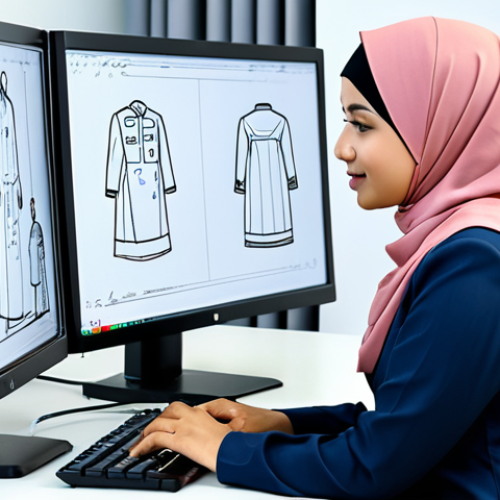 **

A professional engineer, fully clothed in a modest Baju Kurung and hijab, is reviewing CAD drawings on a computer screen in a modern office setting. The office is bright and features a whiteboard with engineering diagrams. Appropriate attire, safe for work, perfect anatomy, natural proportions, professional, high quality, well-formed hands, proper finger count, family-friendly, safe for work.

**