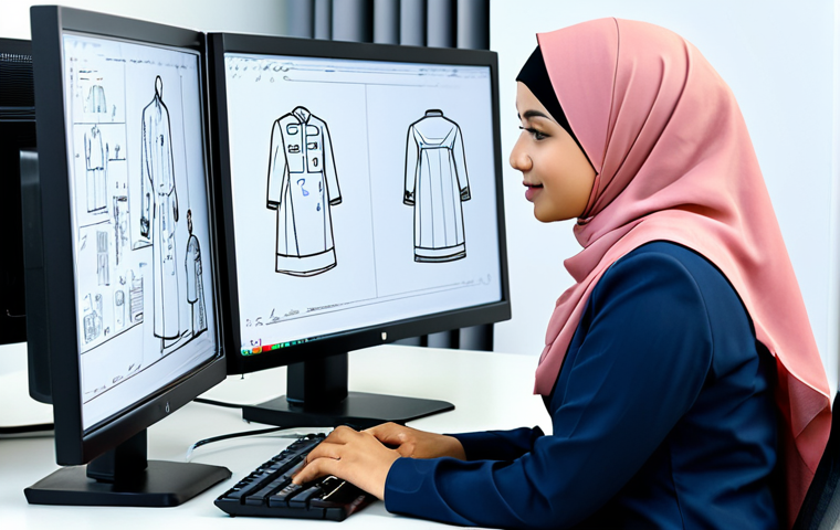 **

A professional engineer, fully clothed in a modest Baju Kurung and hijab, is reviewing CAD drawings on a computer screen in a modern office setting. The office is bright and features a whiteboard with engineering diagrams. Appropriate attire, safe for work, perfect anatomy, natural proportions, professional, high quality, well-formed hands, proper finger count, family-friendly, safe for work.

**